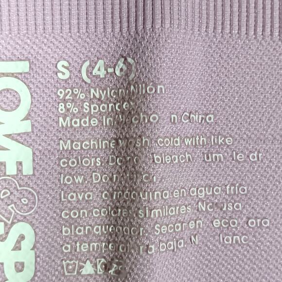 Love & Sports Seamless Leggings Pink Orchid Mid Rise Size Small (4-6) Slim Fit - Picture 10 of 10